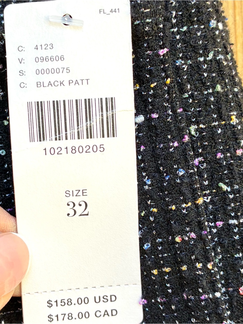 Maeve NWT The Colette Crop Tweed Ruffle-Hem Pants Sz 32 - Picture 7 of 12